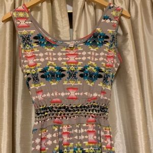 Xhilartion Aztec Maxi Dress Medium